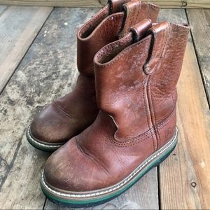 John Deere Leather Boots Boys Size 11M